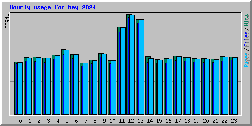 Hourly usage for May 2024